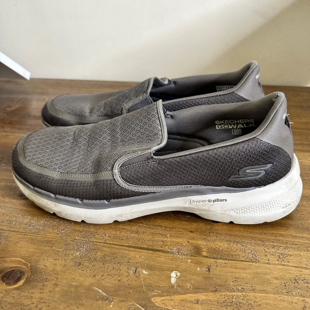 Men's Solid Go Walk Slip Ons - Taupe,size 11.5